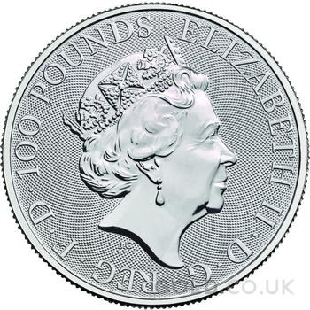 2019 1oz Unicorn of Scotland Platinum Coin Queen's Beasts