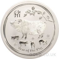 Silver Year of the Pig 10oz (2019)