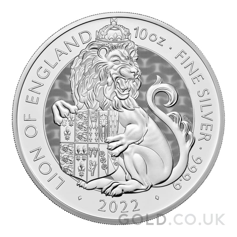 2022 Lion of England Silver Coin Tudor Beasts 10oz