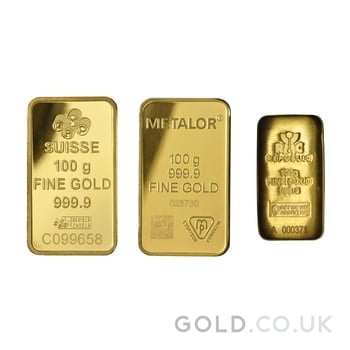 100g Gold Bars (Pre Owned)