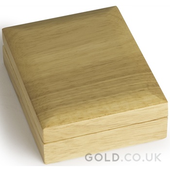 Medium Oak Gold or Silver Bar Gift Box Single Minted Bars