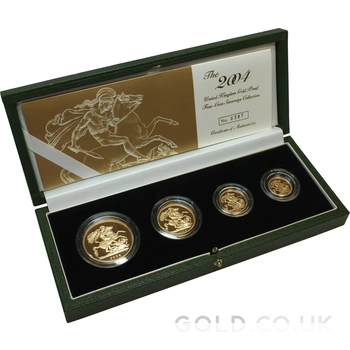 2004 Proof Gold Sovereign 4 Coin Set Boxed