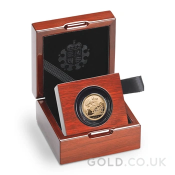 2015 Proof Gold Sovereign 4th Portrait Boxed