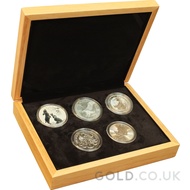 Silver 1oz Coin Set; Britannia, Maple, Philharmonic, Eagle, Rabbit Gift Boxed (2023)