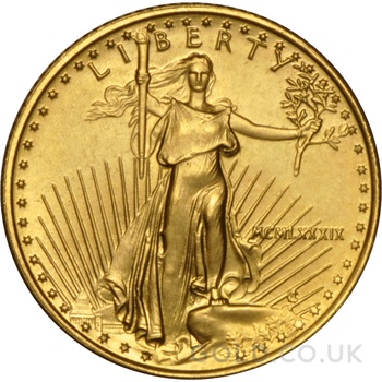 1989 1/10oz American Eagle Gold Coin MCMLXXXIX