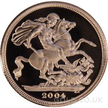 2004 Proof Gold Sovereign 4 Coin Set Boxed