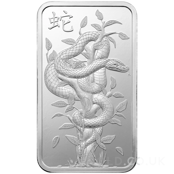 10g Silver Bar 2025 Year of the Snake PAMP