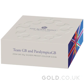 2024 Proof 50p Team GB Olympics Silver Coin Boxed