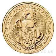 The Unicorn of Scotland - 1oz Gold Coin