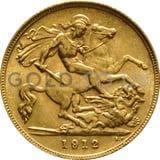 1912 George V Gold Half Sovereign (London Mint)