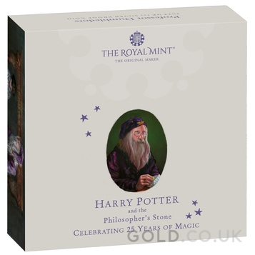 2023 Proof 1oz 25th Anniversary of Harry Potter Silver Coin Dumbledore Boxed