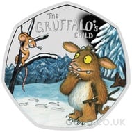 The Gruffalo's Child Fifty Pence 50p Proof Silver Coin Boxed (2024)