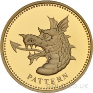 One Pound Gold Coin - Dragon of Wales (2004)