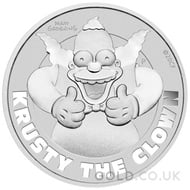 Krusty The Clown 1oz Silver Coin (2020)