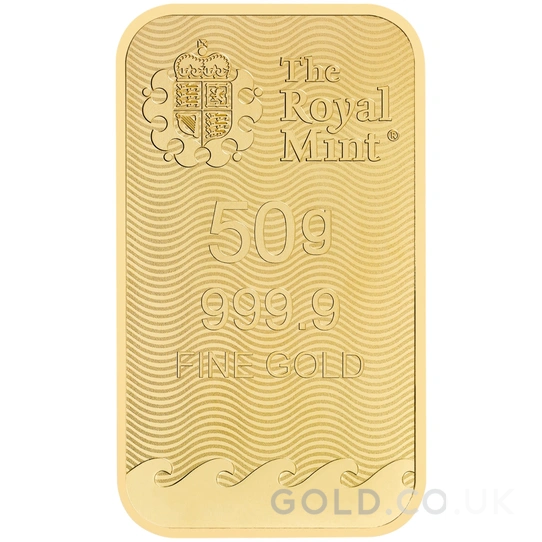 50g Gold Britannia Minted Bar