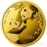 2023 15g Gold Panda Coin