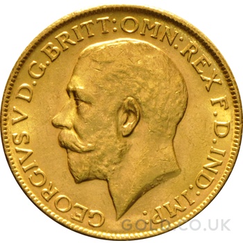 1917 Gold Sovereign Coin George V Melbourne