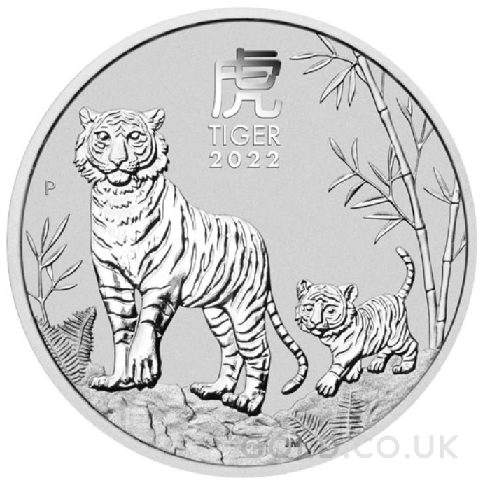 2022 Year of the Tiger Silver Coin 1kg Perth Mint Australian Lunar Series
