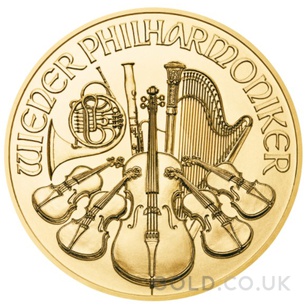 Gold Philharmonic Tenth Ounce Coin (2021)