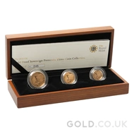 2012 Gold Proof Sovereign Three Coin Boxed Set