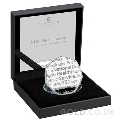 2023 Proof 50p Silver Coin 75 Years of the NHS Boxed