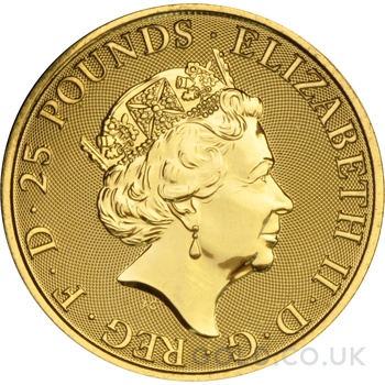 2018 1/4oz Black Bull of Clarence Gold Coin Queen's Beasts