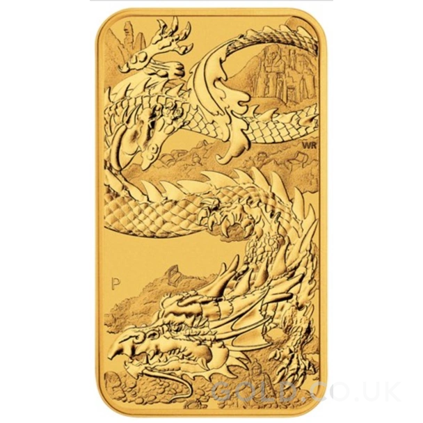 2023 1oz Dragon Rectangular Gold Bar (Coin)