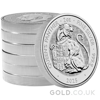 2025 Queen's Panther - Tudor Beasts 2oz Silver Coin