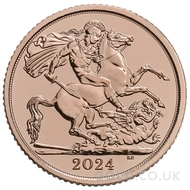 2024 Gold Half Sovereign Coin Charles III