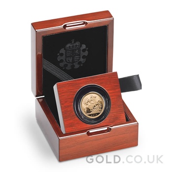 2015 Proof Gold Sovereign 4th Portrait Boxed