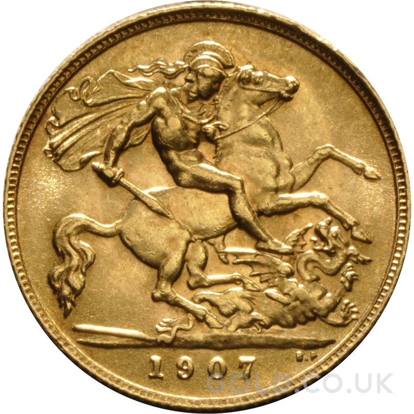 1907 Gold Half Sovereign Edward VII