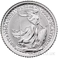 Tenth Ounce Platinum Britannia Coin (2021)