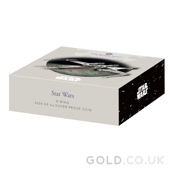 2024 1oz X-Wing Star Wars Proof Silver Coin Boxed