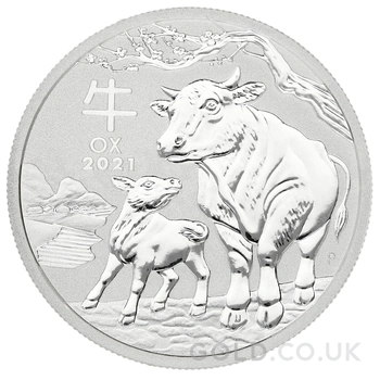 2021 Year of the Ox Silver Coin 1/2oz Perth Mint Australian Lunar Series