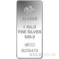 1 Kilo PAMP Minted Silver Bar