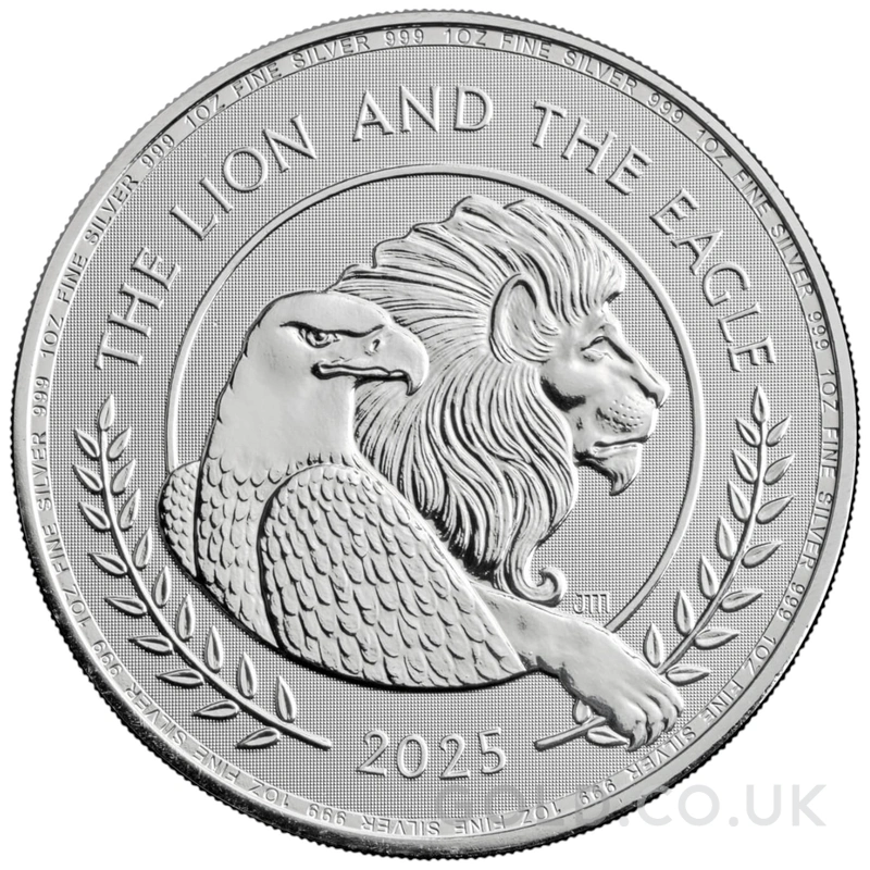 2025 The Lion and The Eagle 1oz Silver Coin