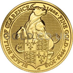 The Black Bull of Clarence - 1/4oz Gold Coin