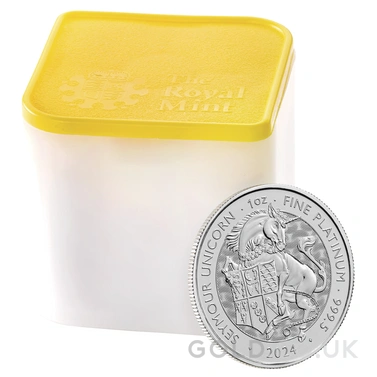 2024 Seymour Unicorn Platinum Coin Tudor Beasts 1oz