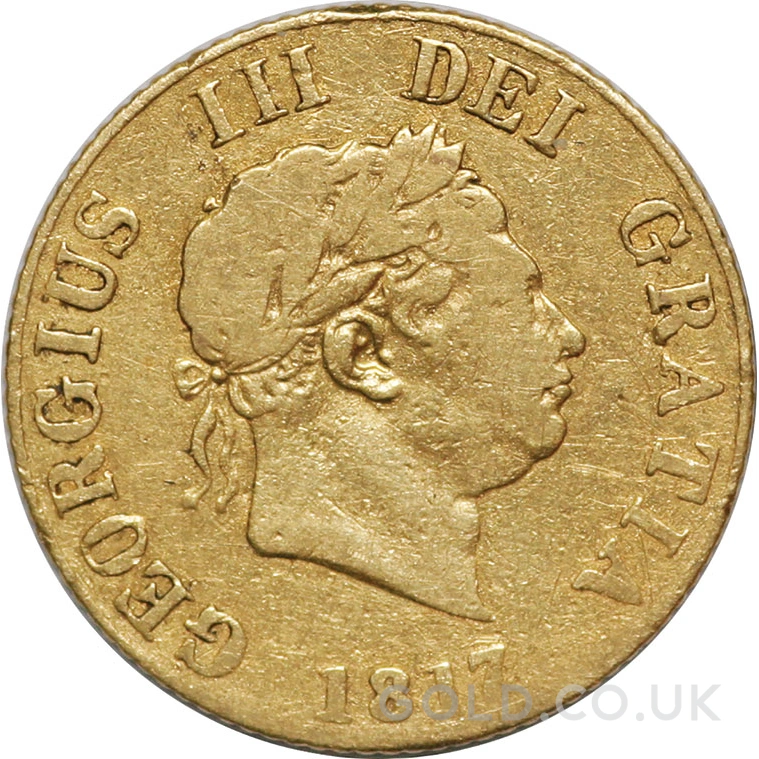 1817 Gold Half Sovereign George III
