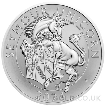 2024 Seymour Unicorn Silver Coin Tudor Beasts Proof 2 Coin Set Boxed