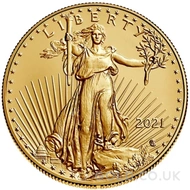 2021 Gold American Eagle Coin 1oz Type II