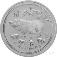 Silver Year of the Pig 5oz (2019)