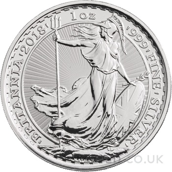 2018 Britannia One Ounce Silver Coin (Brand New)