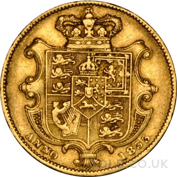 1833 Gold Sovereign Coin William IV