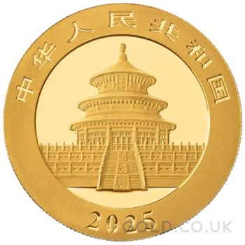 2025 1g Chinese Panda Gold Coin