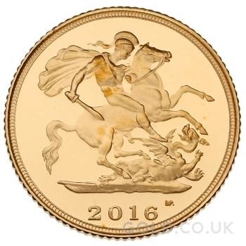 2016 Proof Gold Half Sovereign Boxed