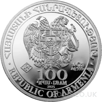 2026 Armenian Noah's Ark Silver Coin 1/4oz