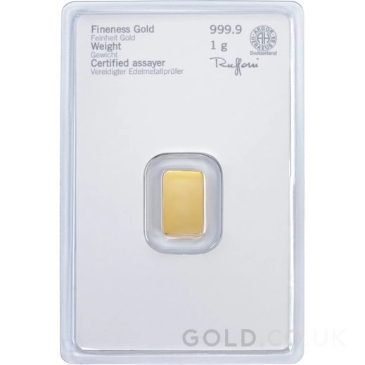 1g Gold Bar Heraeus