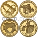 One Pound Gold Coin pattern