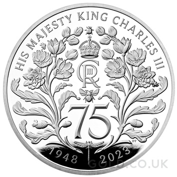 2023 75th Birthday of King Charles III £5 Silver Crown Proof Coin Boxed